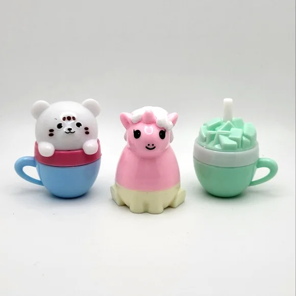 Cute Kawaii 3-Pack Lip Balms NEW - Picture 2 of 7